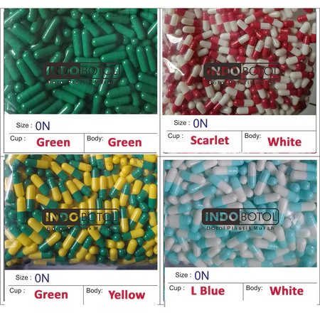 Kapsul Kosong Warna Size 0